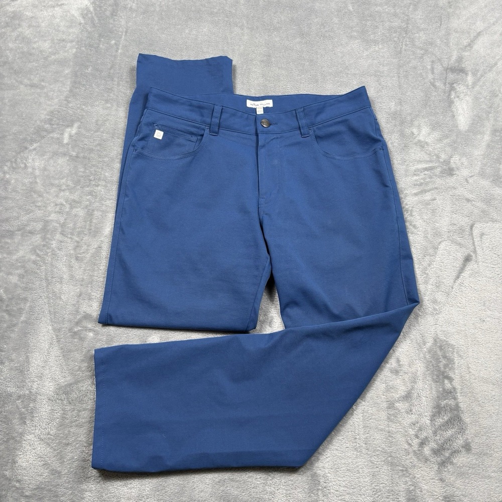 Peter Millar eb66 Performance 5-Pocket Golf Pants Blue Men's 32x27 (Tag 32x32)
